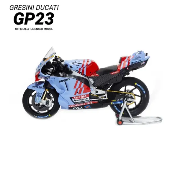 Kiloworks 1:12 Ducati Pramac GP23 Motorcycle Model - Image 4