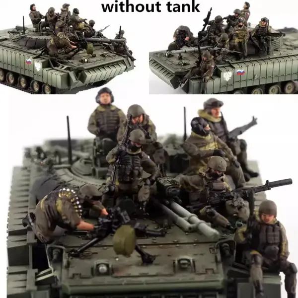 1/72 Scale Resin Russian Armored Vehicle & Soldiers Set - Image 3