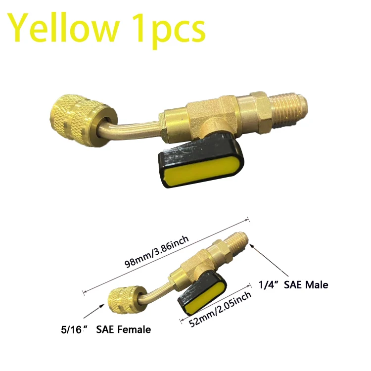 Refrigerant Ball Valve Adapter 1/4 inches SAE 8 Refrigerant Ball Valve Adapter 1/4 inches SAE - Image 8