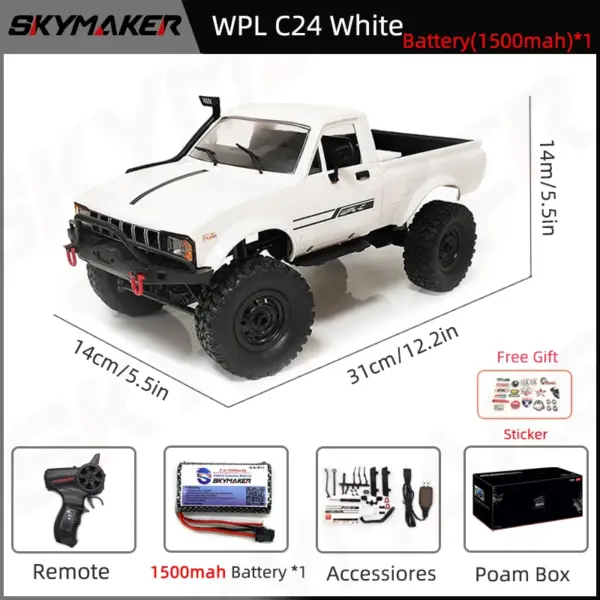 WPL C24-1 1:16 RC 4WD Rock Crawler - Image 8