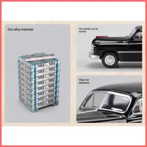 WELLY 1:64 Soviet GAZ-12 ZIM Car Model 10 Sebb09bf64a2b4abb8bb5983ca3c645edE