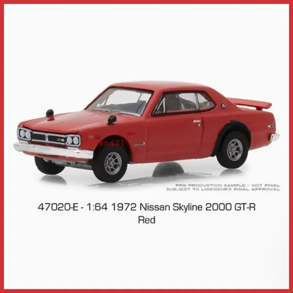 Greenlight 1972 Skyline GT-R 1:64 Alloy Model - Image 2