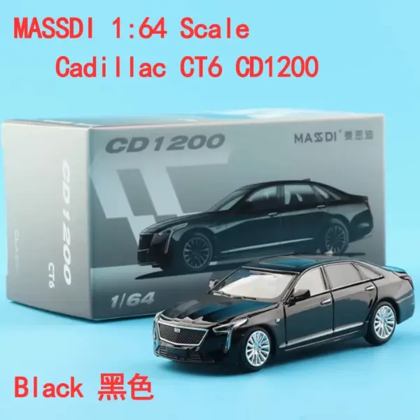 Massdi 1/64 Cadillac CT6 Diecast Model - Image 8