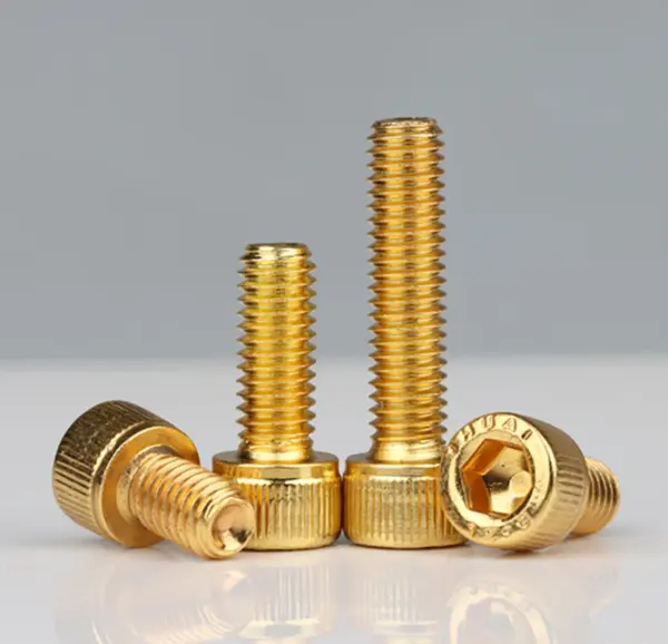Titanium Gold Plated Hex Socket Screws M6 M8 - Image 5