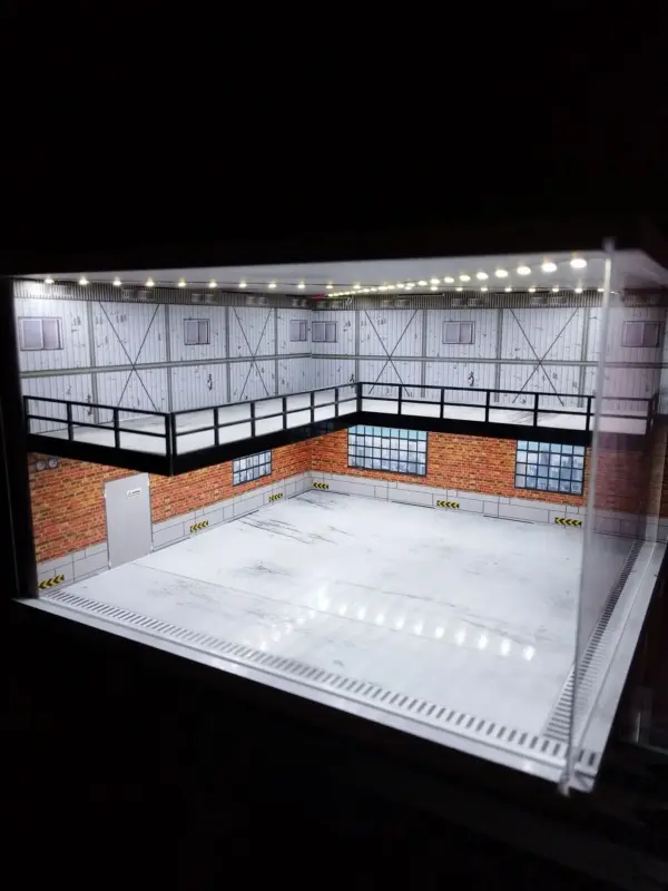 1/64 Scale Car Garage Diorama Model with LED - Image 12