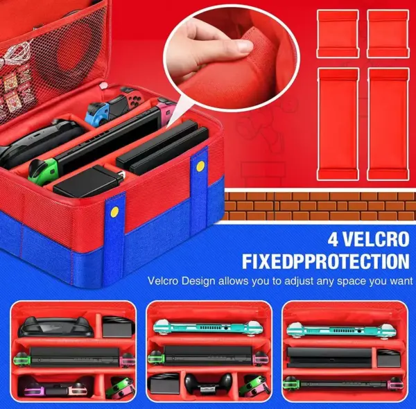 Large Nintendo Switch 2 Storage Case with Mario Design - Image 6
