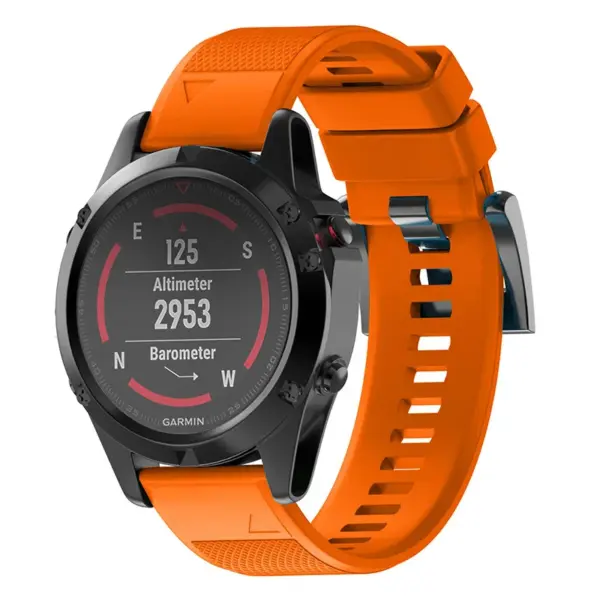 Silicone Watch Strap for Garmin Fenix Series - Image 7
