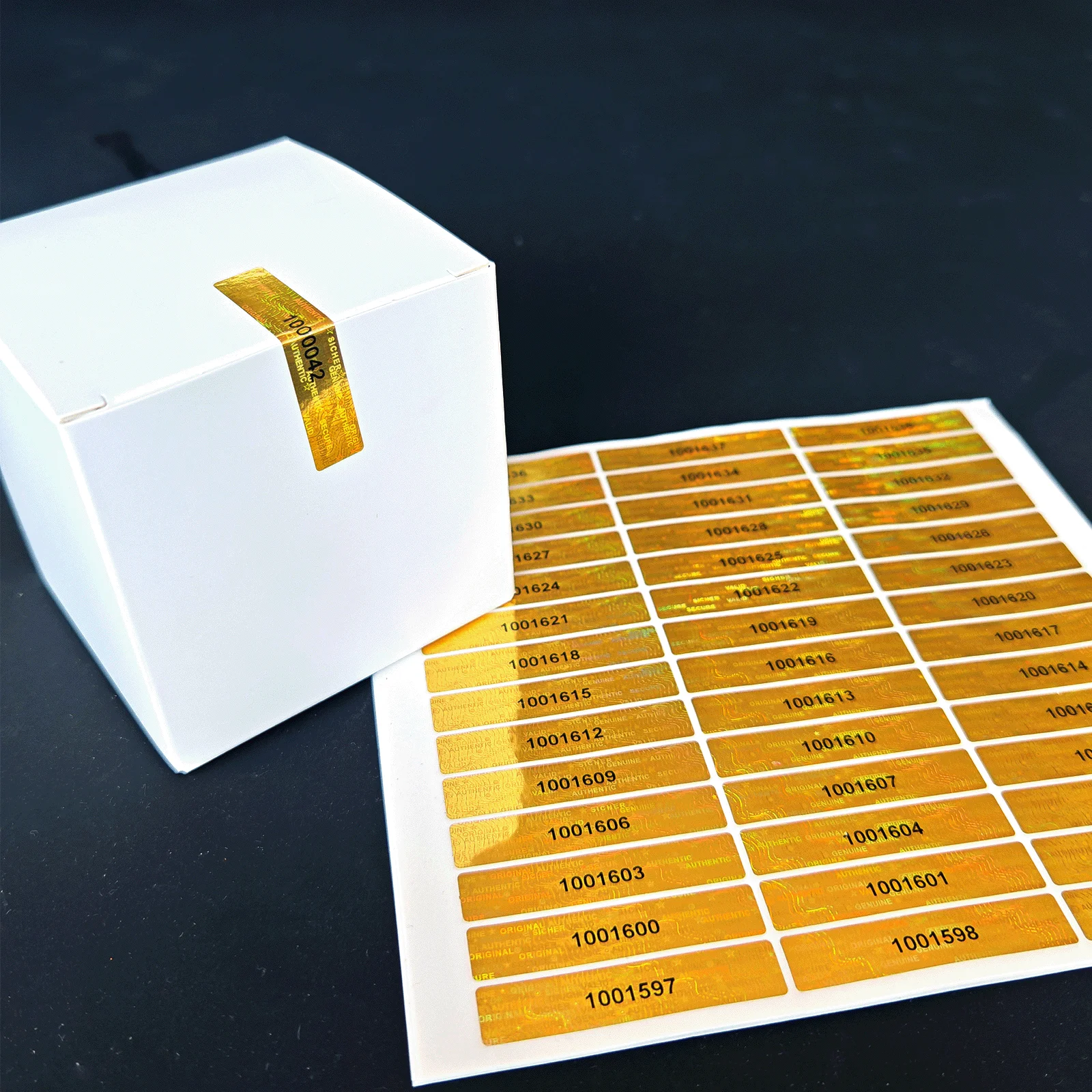 Gold Holographic Tamper-Proof Warranty Labels 6 Gold Holographic Tamper-Proof Warranty Labels - Image 6