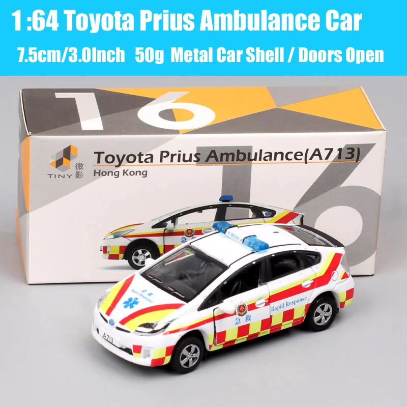 Tiny 1/64 Hong Kong Police Toyota Prius Diecast Car 8 Tiny 1/64 Hong Kong Police Toyota Prius Diecast Car - Image 8