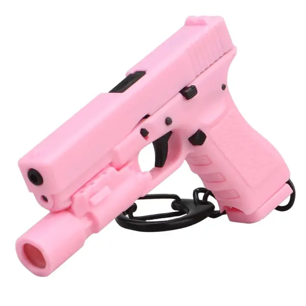 G17 Mini Pistol Shape Keychain with Flashlight - Image 9
