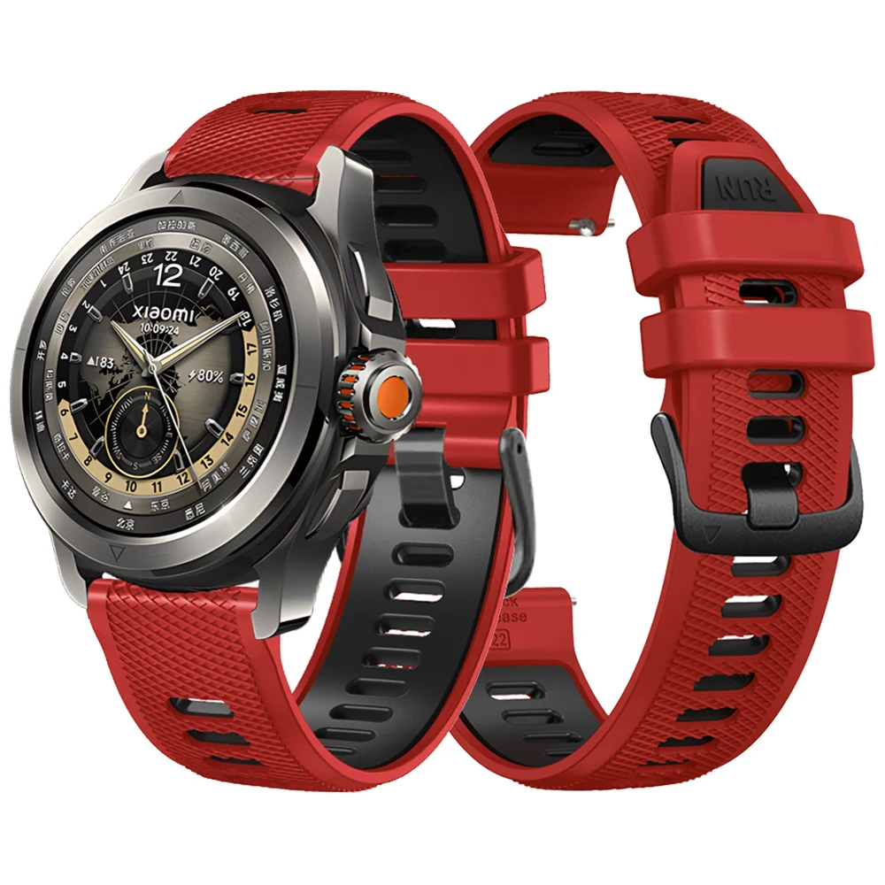 Two-Tone Silicone Strap for Xiaomi Watch S4 13 Two-Tone Silicone Strap for Xiaomi Watch S4 - Image 13