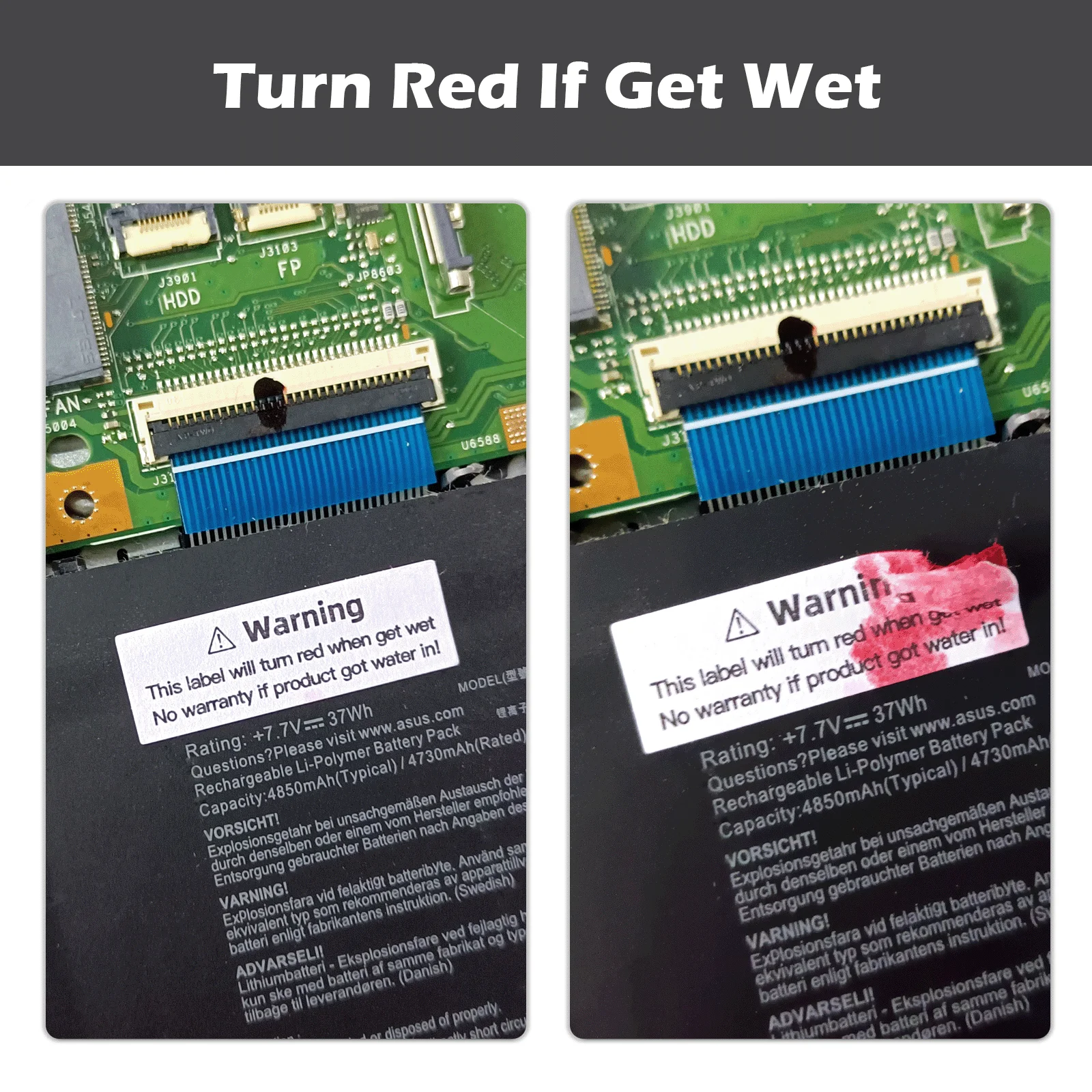 Water-Sensitive Indicator Labels for Electronics 2 Water-Sensitive Indicator Labels for Electronics - Image 2