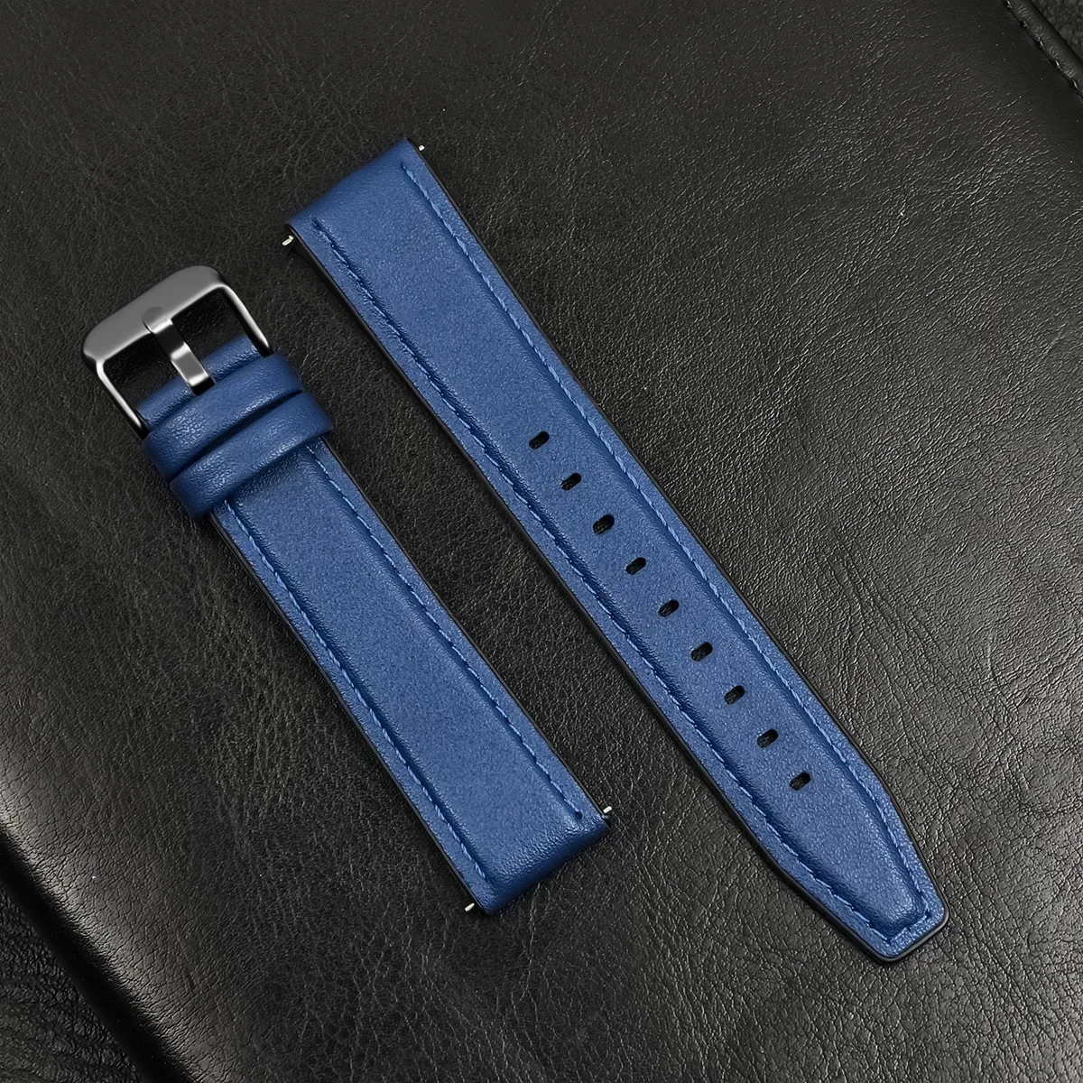 Silicone Leather Strap for Huawei Watch GT4 5Pro 20 Silicone Leather Strap for Huawei Watch GT4 5Pro - Image 20