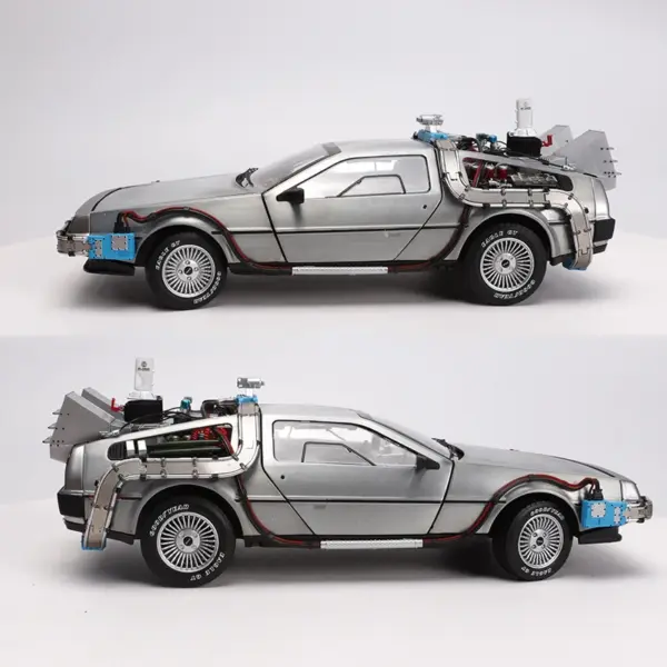 1/18 Scale Diecast DeLorean Time Machine Model - Image 2