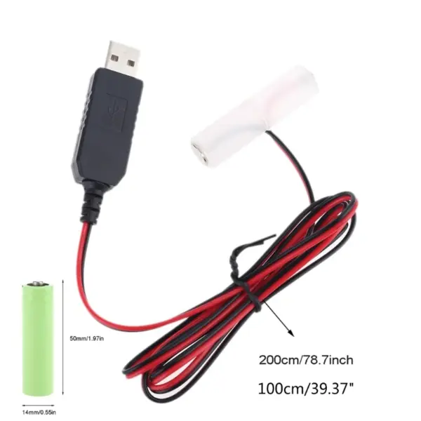 AA Battery Power Cable with Type-C Adapter - Image 6