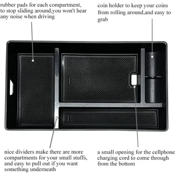 Lexus NX 2022-2023 Center Console Organizer Tray - Image 3
