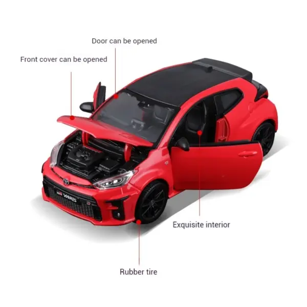 Maisto 1:24 Toyota Yaris Diecast Alloy Model - Image 5