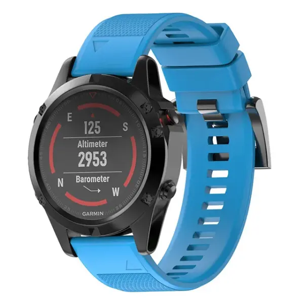 Silicone Watch Strap for Garmin Fenix Series - Image 18
