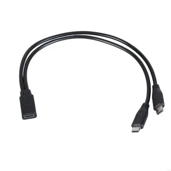 USB Type C Splitter Y Cable 30cm Dual Output - Image 3