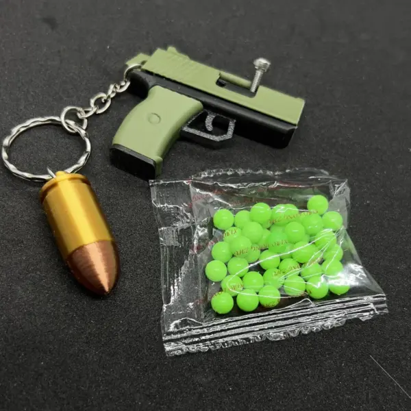 98K 3D Toy Gun Keychain with Ball Launch - Image 5