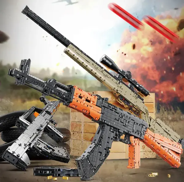 Building Block Toy Gun Set with Bullets - Image 3