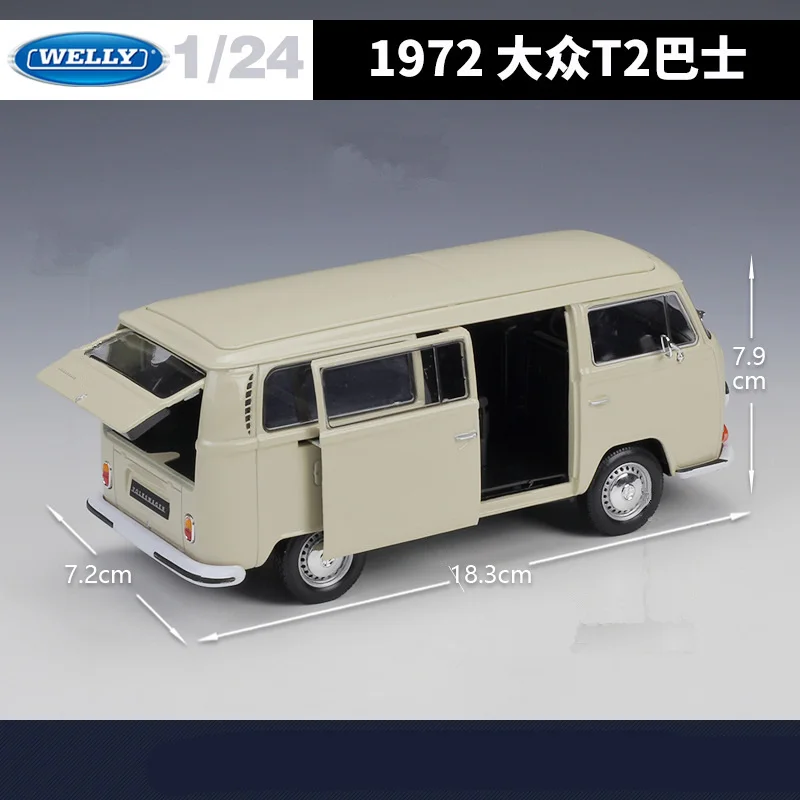 1973 Volkswagen T2 Bus Diecast Model 1:24 4 1973 Volkswagen T2 Bus Diecast Model 1:24 - Image 4