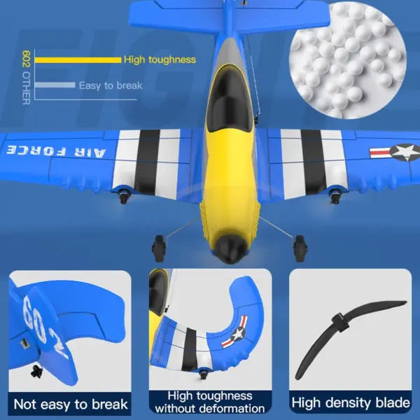 RC Model Airplane KF602 with 150m Control - Image 3