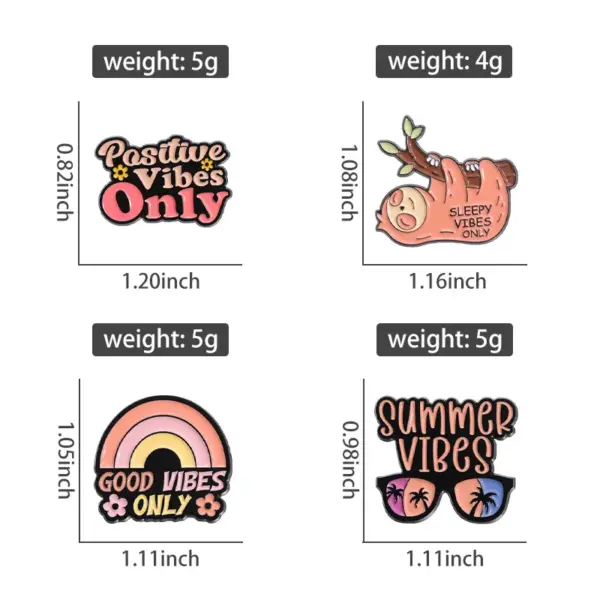 Cute Sloth Enamel Pins for Summer Vibes - Image 4