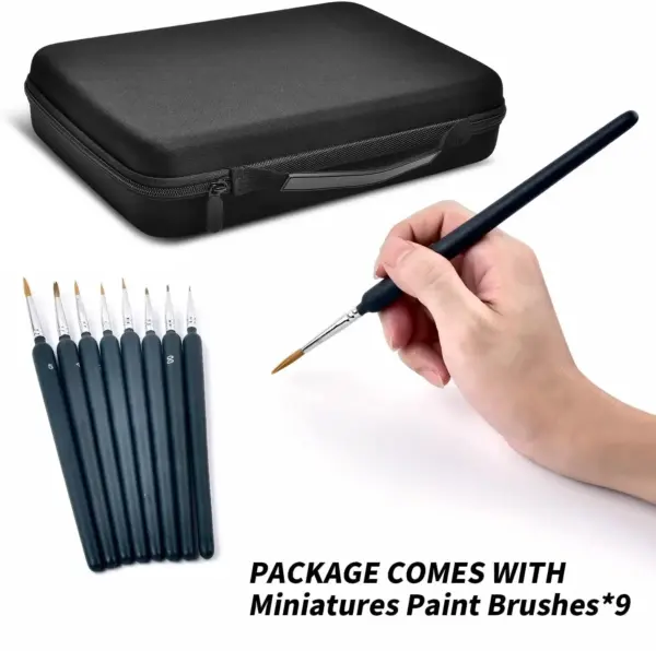 Testors Model Paint Storage Case with 9 Brushes - Image 2