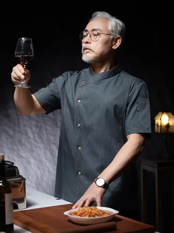 Unisex Restaurant Chef Uniform with Breathable Mesh - Image 4