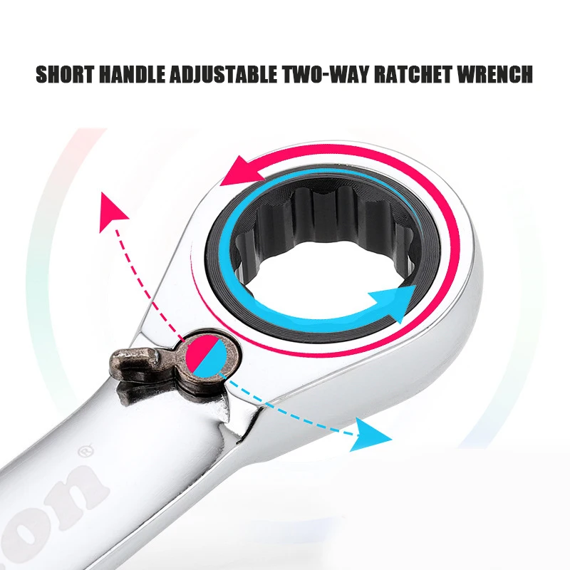 8-14mm Double-Ended Ratchet Wrench BS028 3 8-14mm Double-Ended Ratchet Wrench BS028 - Image 3