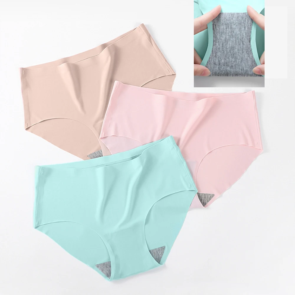 9 Pcs Women's Ice Silk Comfort Briefs 3 9 Pcs Women's Ice Silk Comfort Briefs - Image 3