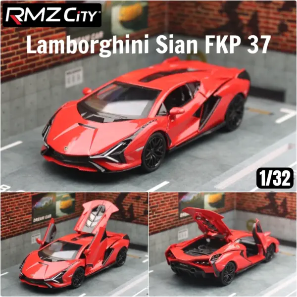 1/32 Lamborghini Sian FKP 37 Diecast Model - Image 8