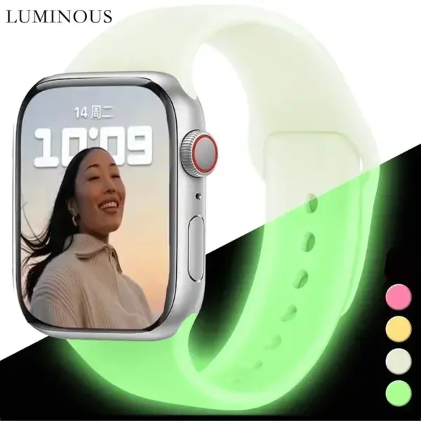 Luminous Silicone Strap for Apple Watch Ultra 2 - Image 2