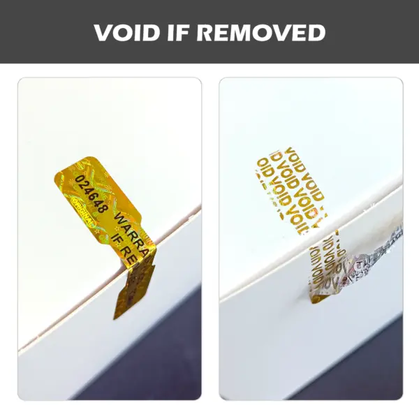 Bone Shape Holographic Sticker Labels 250pcs - Image 3