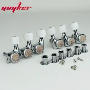 Guyker 6Pcs Chrome Guitar Locking Tuners 1:18 Ratio 11 Sf43044f2a9854994b70dc00ab1014196E