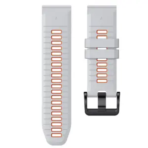 Two Tone Silicone Strap for Garmin Watches 21 Sf44bf618f8f74e89aaac88ea0abfac7ch