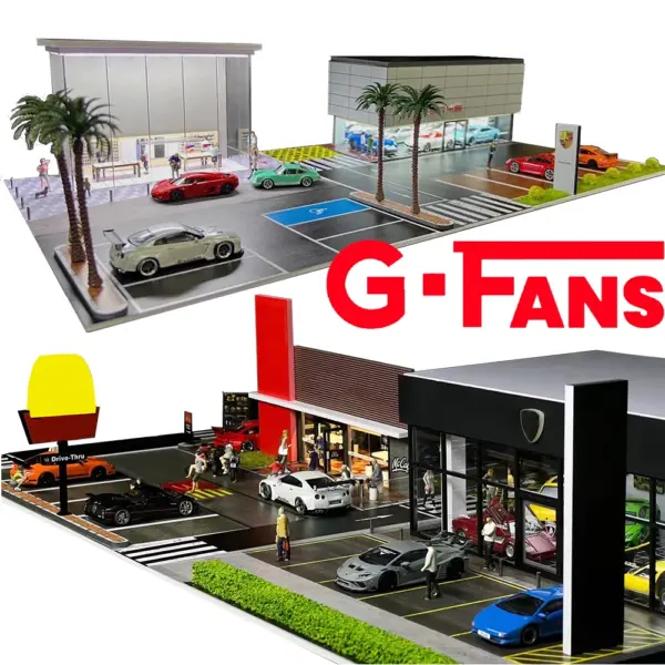 1/64 Scale Car Garage Miniature Display Model - Image 2