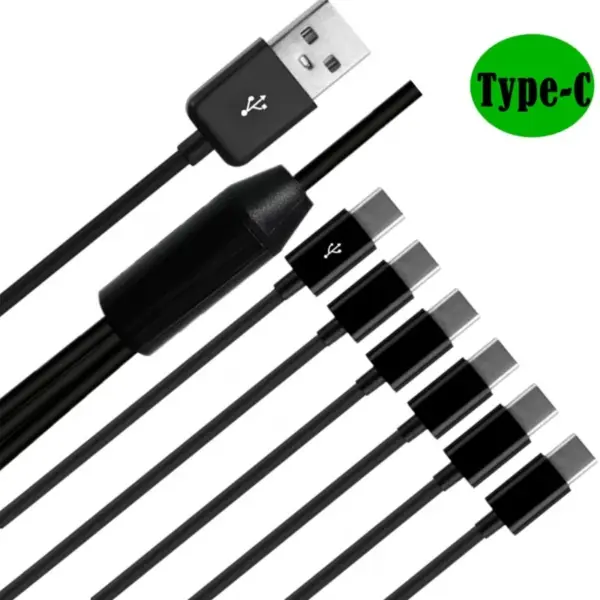 6-in-1 USB Type-C Splitter Charging Cable - Image 4