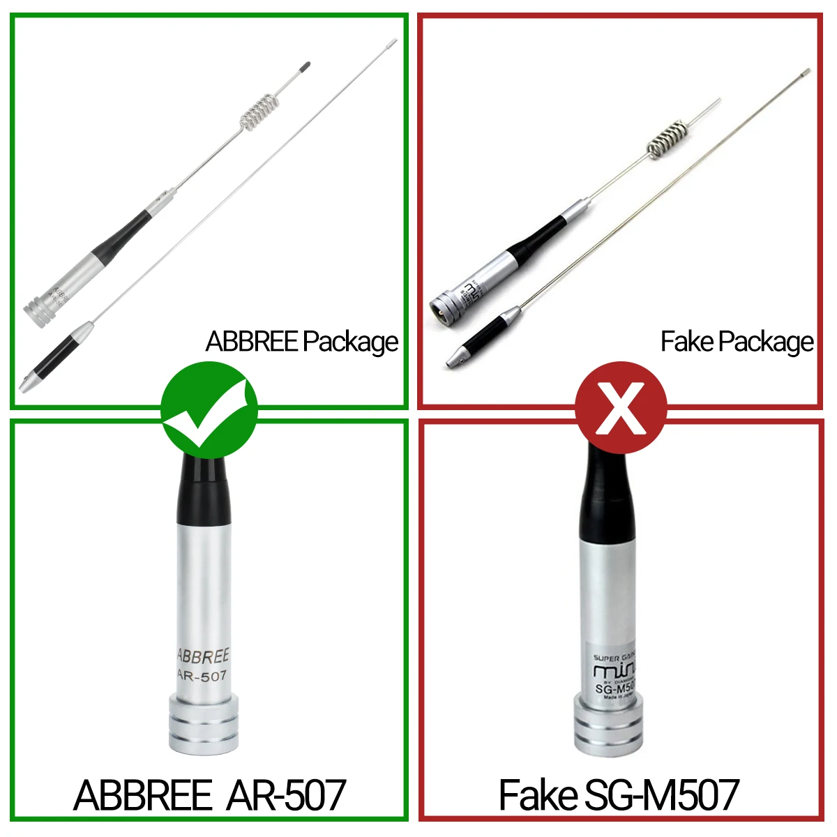 ABBREE AR-507 Dual Band Mobile Antenna 150W 2 ABBREE AR-507 Dual Band Mobile Antenna 150W - Image 2