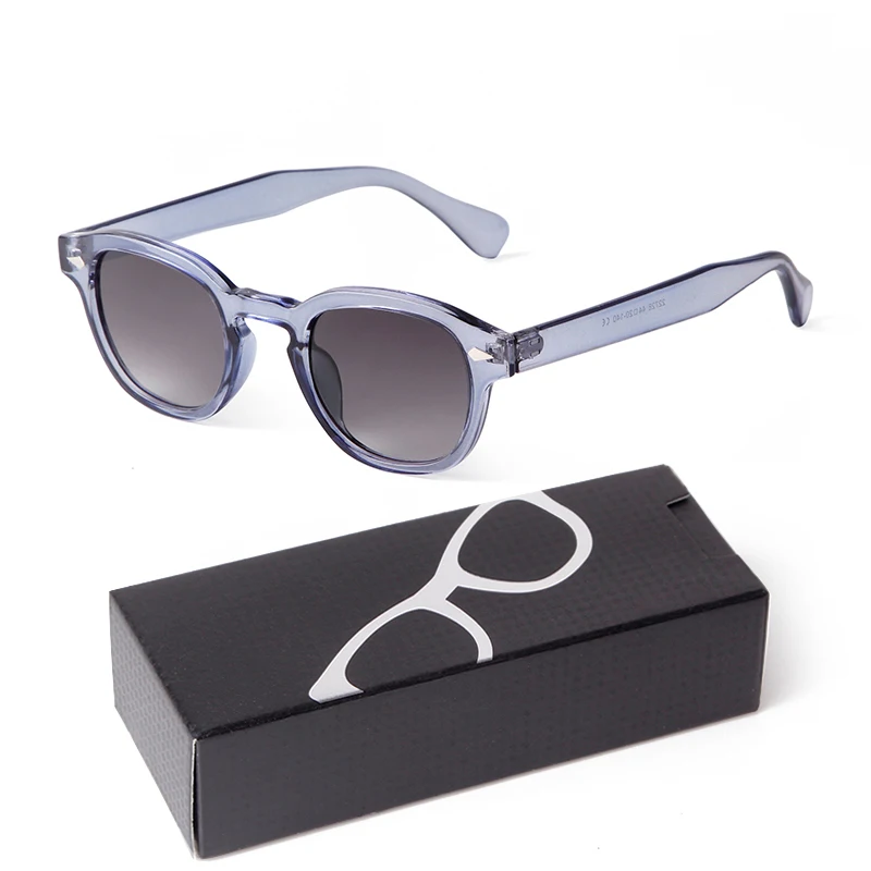 Gradient Blue Round Sunglasses for Adults S22728 13 Gradient Blue Round Sunglasses for Adults S22728 - Image 13