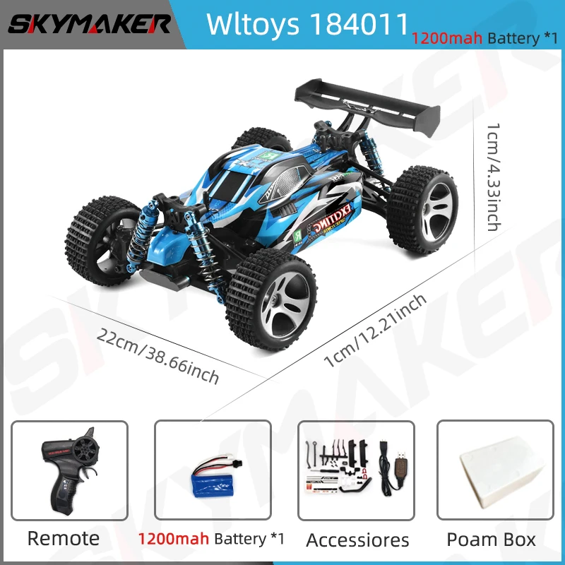 Wltoys 184011 1/18 RC Car 4WD High Speed 10 Wltoys 184011 1/18 RC Car 4WD High Speed - Image 10