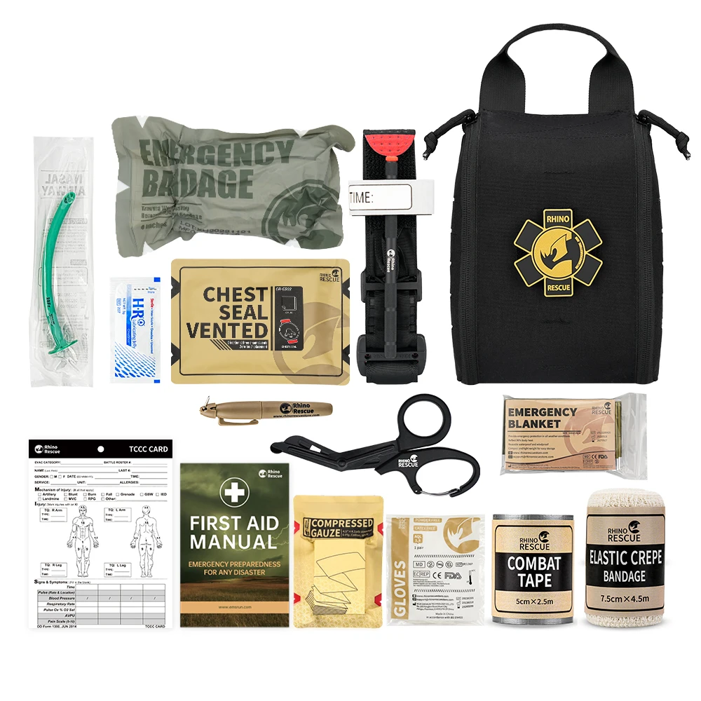 Rhino Rescue Tactical First Aid Kit with Aluminum Tourniquet 11 Rhino Rescue Tactical First Aid Kit with Aluminum Tourniquet - Image 11