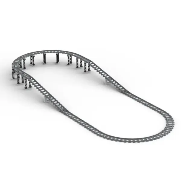 Elevated Model Train Track Ramp Set - Image 7