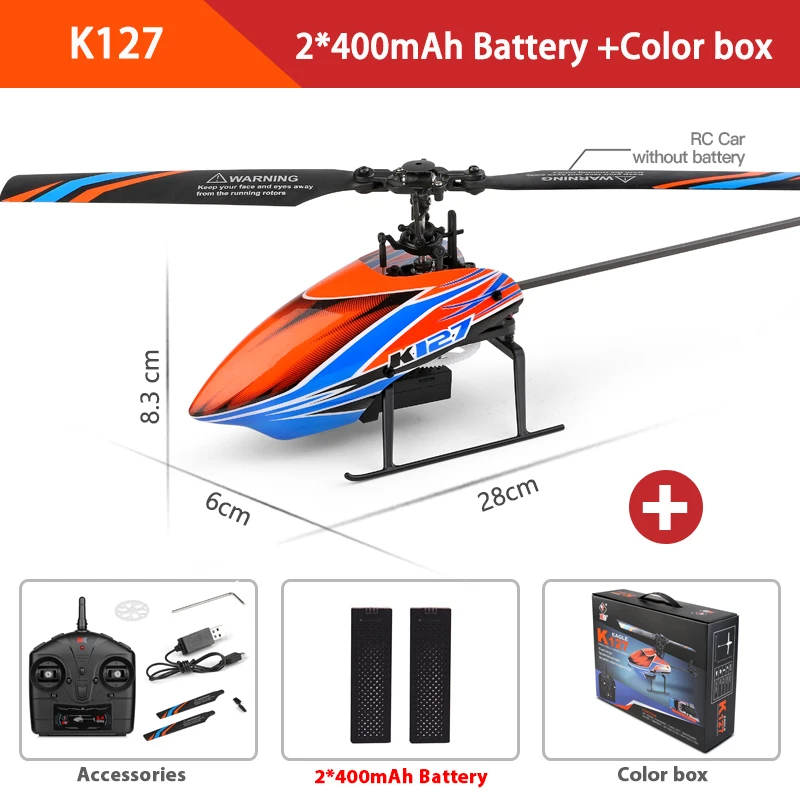 WLtoys K127 Mini RC Helicopter 4CH Gyro 7 WLtoys K127 Mini RC Helicopter 4CH Gyro - Image 7