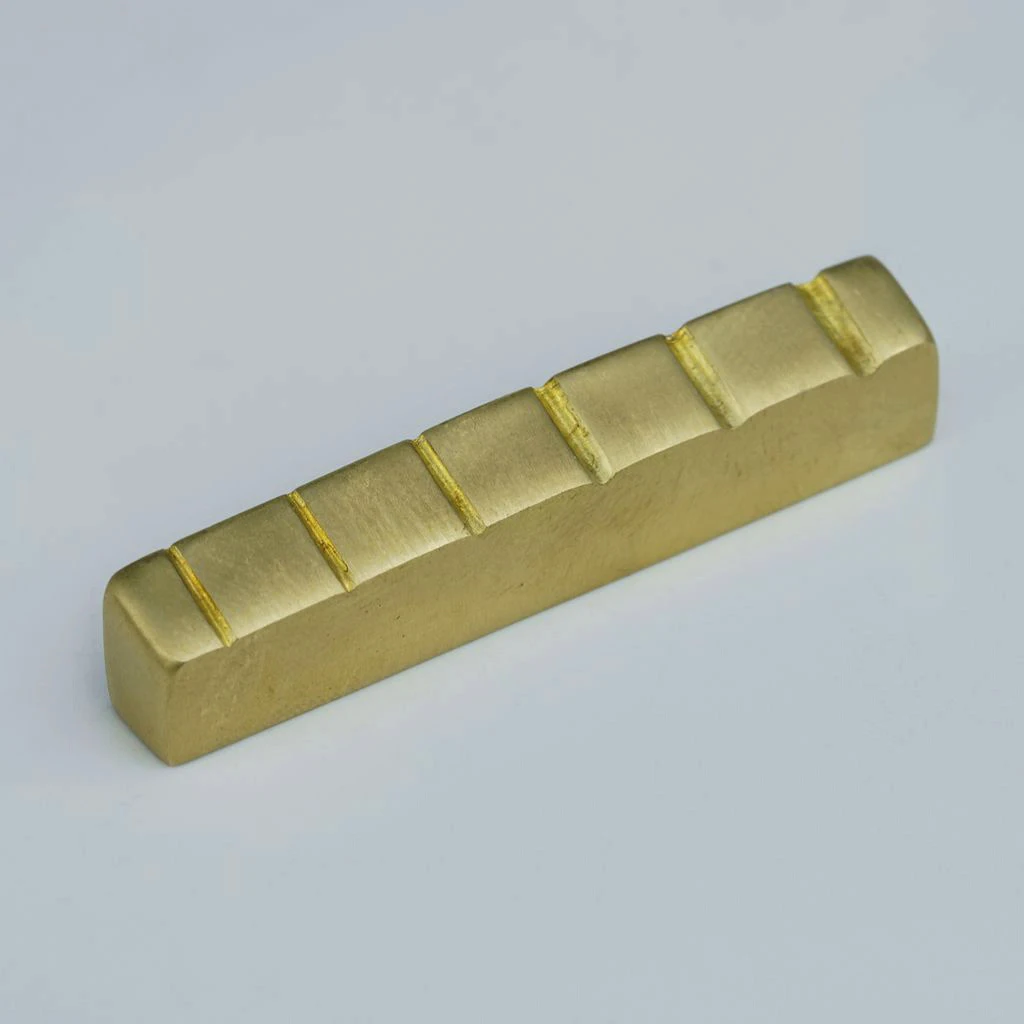 Brass Guitar Nut for LP Guitars 43 mm 2 Brass Guitar Nut for LP Guitars 43 mm - Image 2