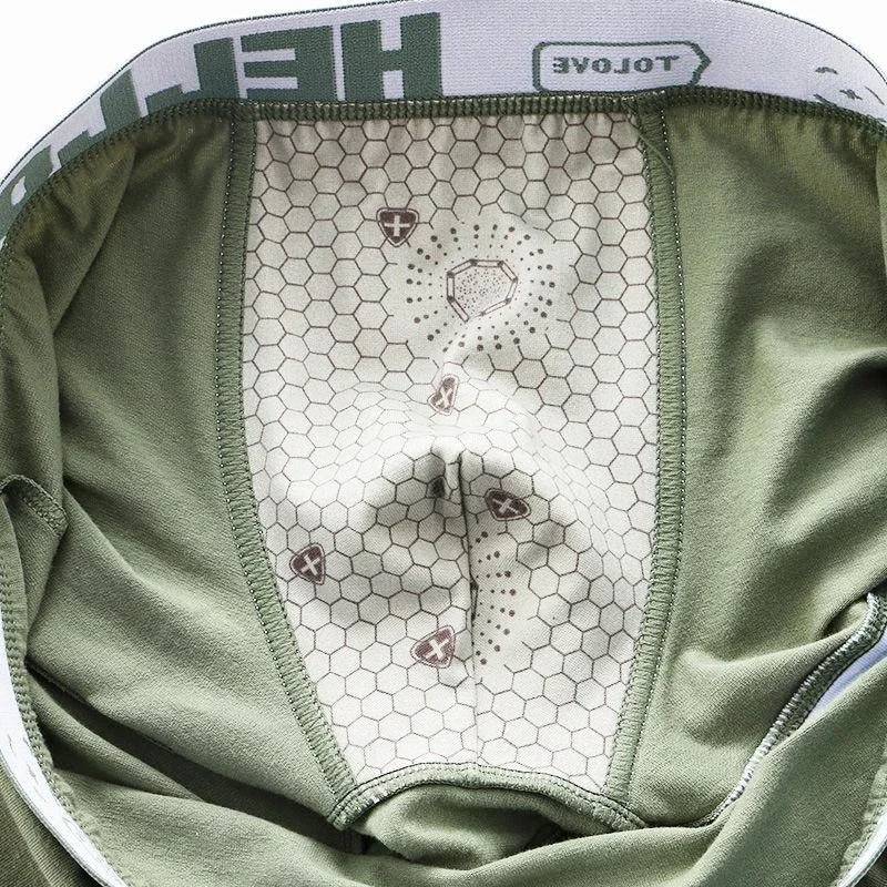 Men's Cotton Boxer Shorts with Letter Belt 3 Men's Cotton Boxer Shorts with Letter Belt - Image 3