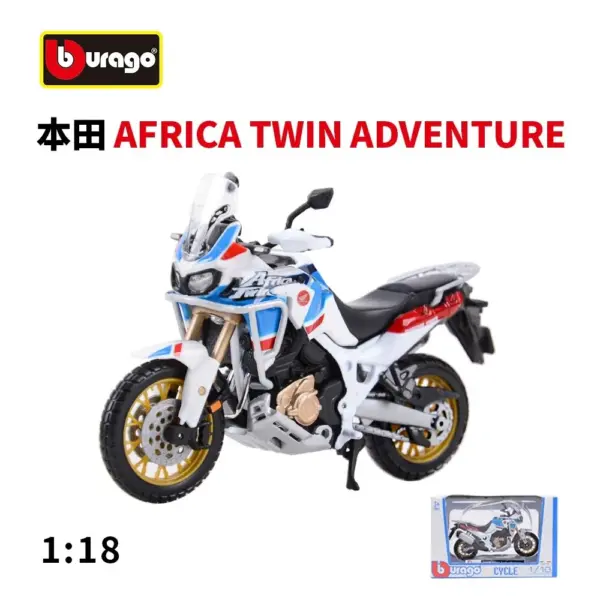 Bburago 1:18 Yamaha Fjr 1300 As Diecast Motorcycle Model - Image 8