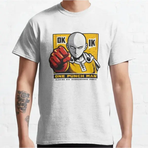 Saitama Hero Manga T-Shirt for Men Large - Image 4