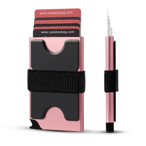 Minimalist RFID Blocking Metal Popup Wallet - Image 9